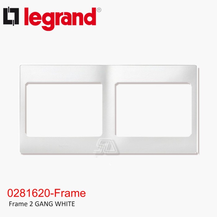 LEGRAND FRAME 2 GANG WHITE