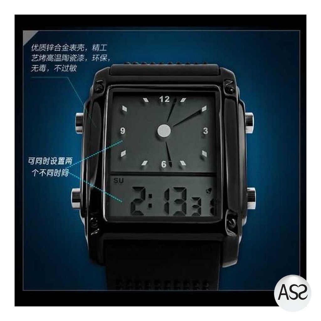 ASS Shop - SKMEI Jam Tangan Trendy Digital Analog Pria - 0814G