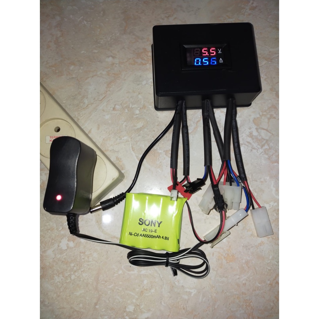 Alat Ukur Batre Charger RC / Batere Cas / Volt Amper / Arus Tegangan Full