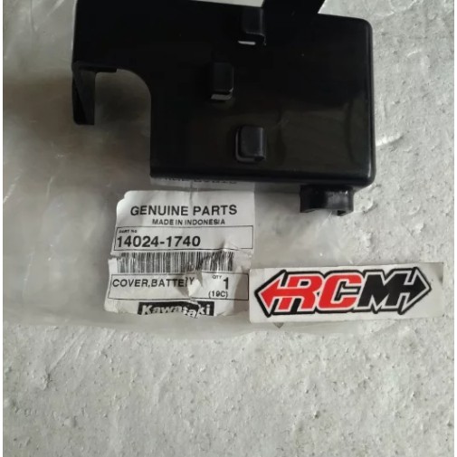 COVER TUTUP BATTERY AKI ACCU NINJA KR KAWASAKI ORI KGP ASLI 14024-1740