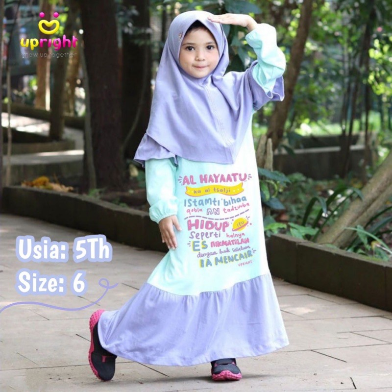 Gamis Anak Set Gamis Hijab Upright