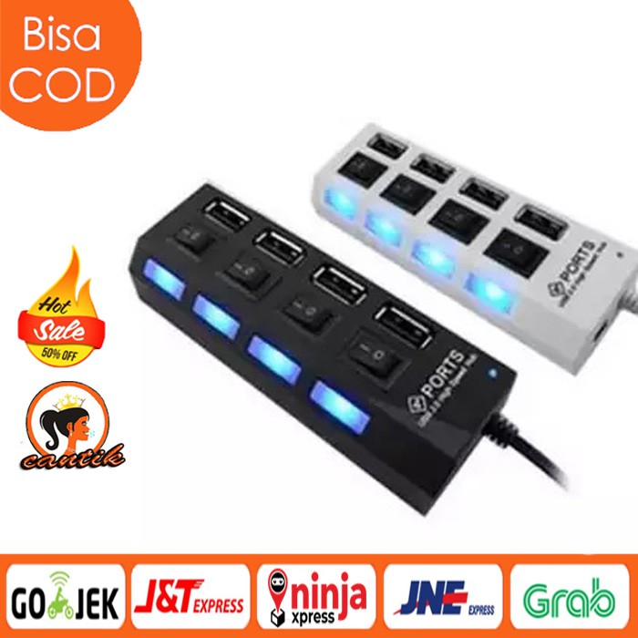 USB 4 PORT / USB HUB SAKLAR 4 PORT ON/OFF HIGH SPEED