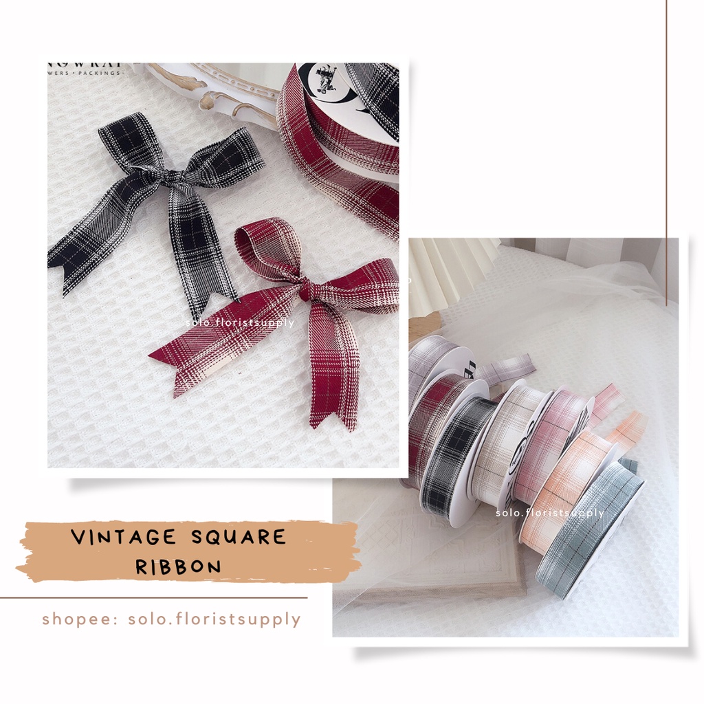 

PITA VINTAGE SQUARE RIBBON SATIN GROSSGRAIN MOTIF BORDIR LEBAR 2.5CM PREMIUMPITA KADO GIFT BOUQUET BUNGA DEKORASI KOREAN RIBBON MOTIF BUNGA AESTHETIC RUSTIC RIBBON PITA KOREA CALLIGRAPHY DEKORASI CRAFT BAHAN BOUQUETE KADO PITA KADO