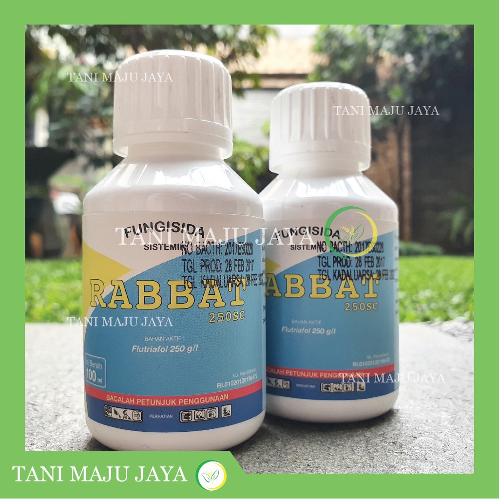 Fungisida Rabbat 250SC 100 ml Obat Rabat Anti Jamur Daun Tanaman Nilam Budok Pucuk Kering Kaki Gajah