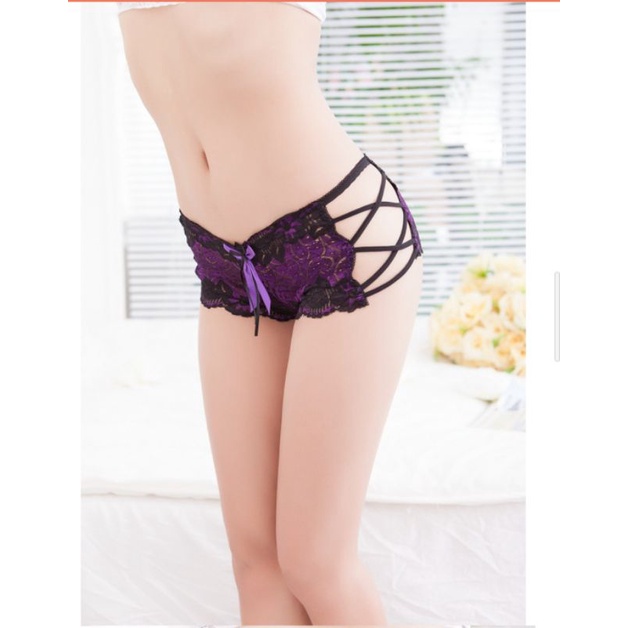 Celana dalam wanita mengkilat tali g string korea style boxer model