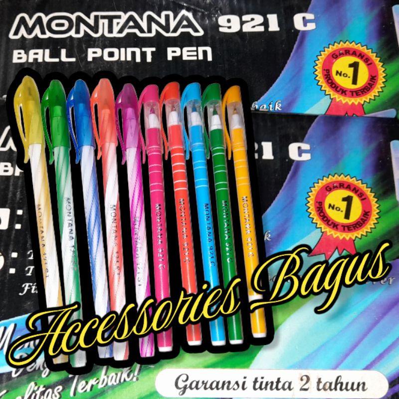 

REAL PICT | Pulpen / Pen / Bolpen / MONTANA Ball Point Pen / Pulpen / Pena Montana 921 C & 121 ST /Bolpen