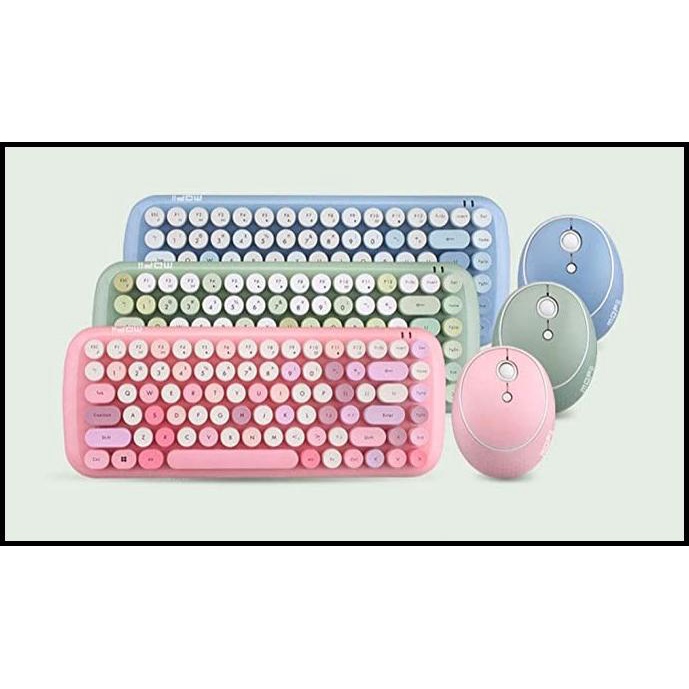 Keyboard Mouse Set Wireless Premium Unik Lucu 2.4G Sb11