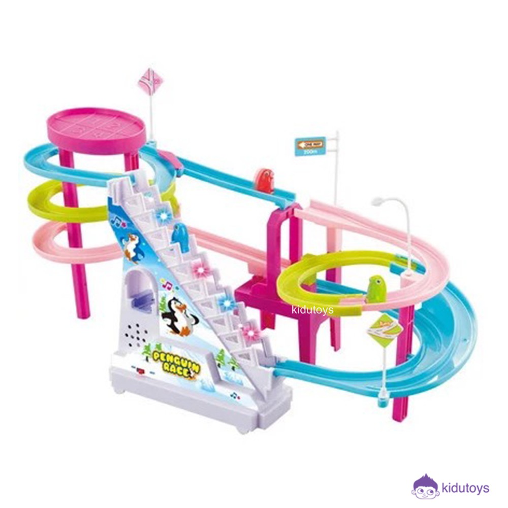 Mainan Anak Track Slide Toys Penguin Race Kidu Toys