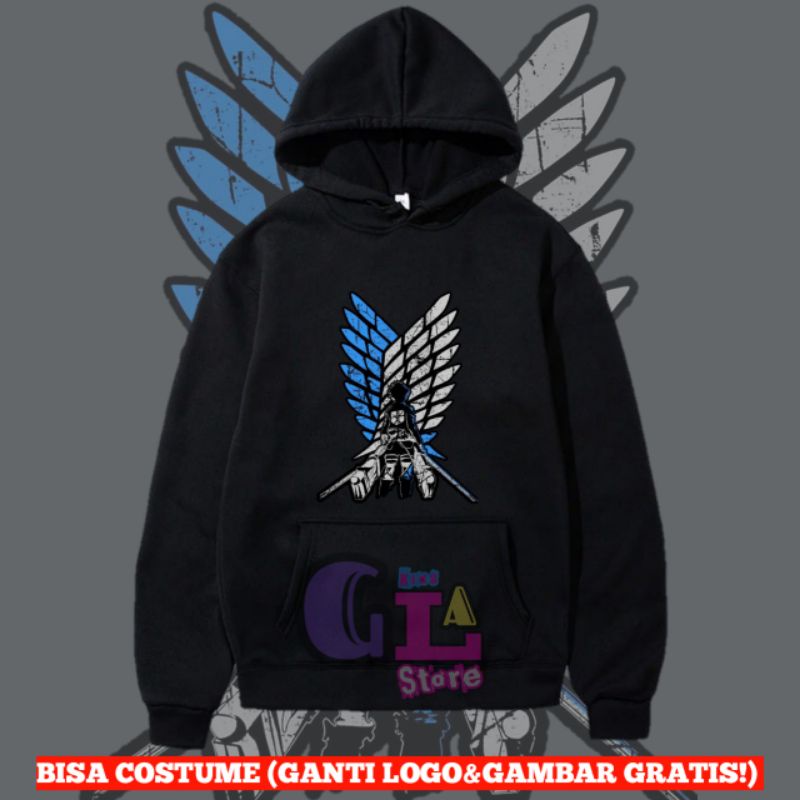 JAKET SWEATER HOODIE ANAK UMUR 2-12 TAHUN | ANIME ATTACK ON TITAN