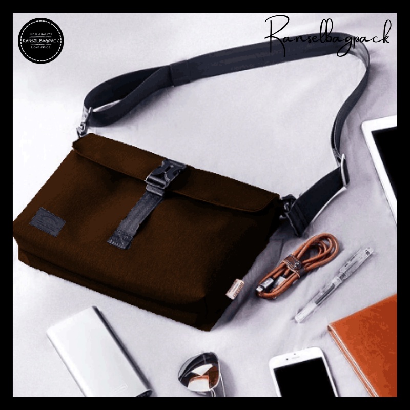 Tas Selempang Sling Bag Kekinian Termurah Korean Fashion Multifungsi Stylish Import Lokal Original Favorit Murah Waterproof Simple Elegan Casual Unisex Pria Cowok