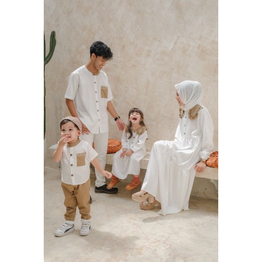 Family set, couple anak dan orangtua, baju lebaran keluarga, zehan set