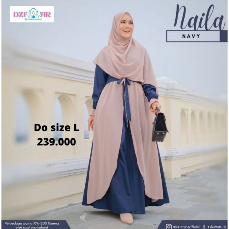 Nayla Dress by Dzimar Navy