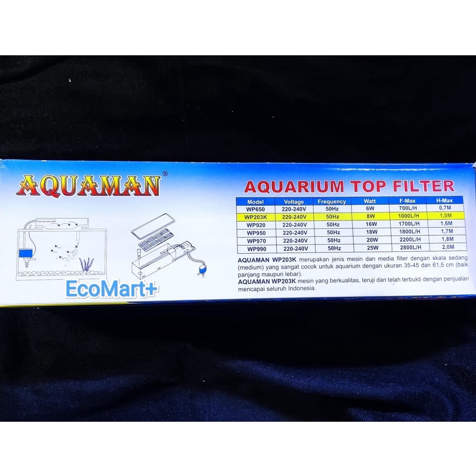 Filter Set AQUAMAN WP203K ( BOX FILTER SET )