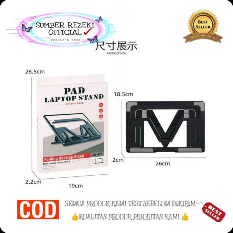 [SR] HD46 Standing Laptop Holder Laptop holder Tablet HD 46 Dudukan Laptop Standing Holder laptop / 