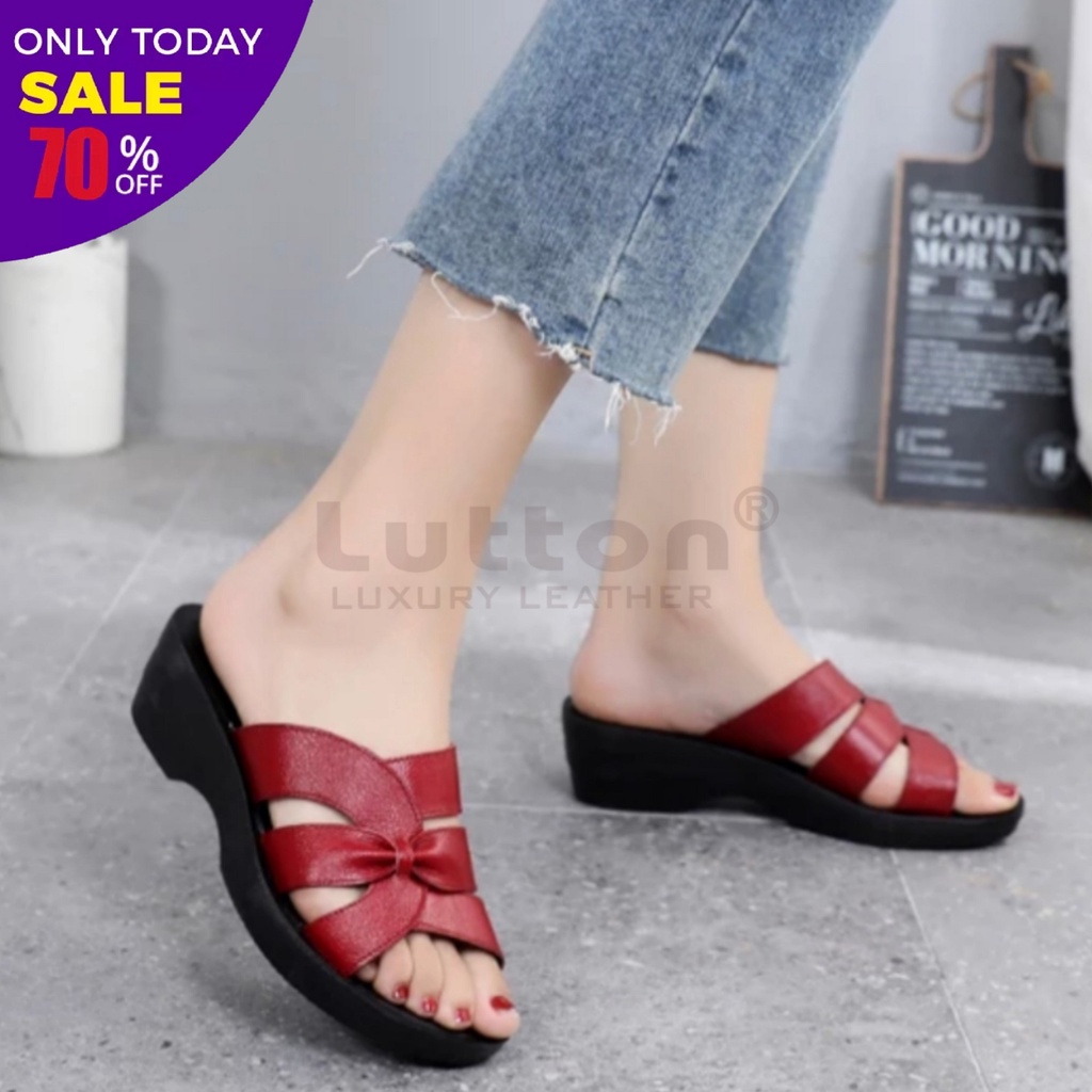 LUTTON - Sandal Wedges terbaru 2022-SANDAL LUNA