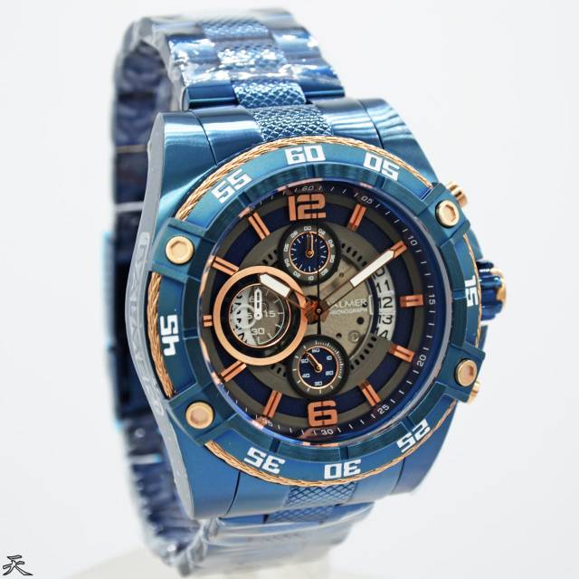 Jam Tangan Pria Balmer B 8108 Rantai Blue Original Murah