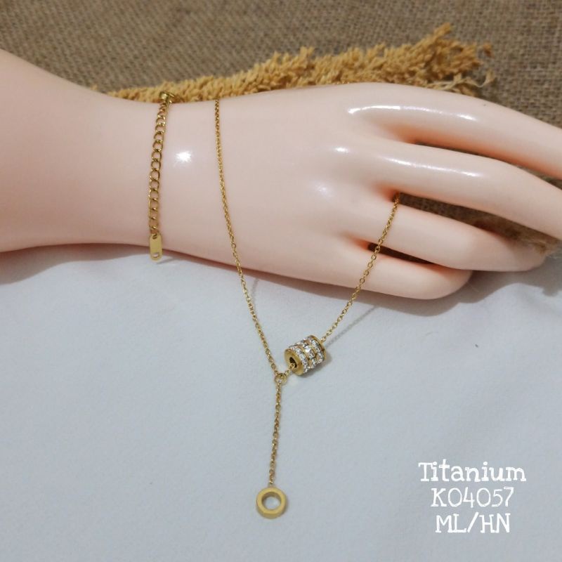 Kalung Titanium Jurai Mewah 3 warna K04057