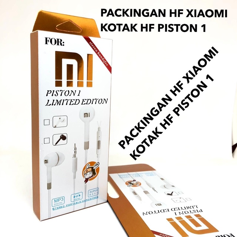 Ready Stok Packingan Kotak Handsfree For Xiaomi Dan J Harman Kualitas Packingan Terbagus