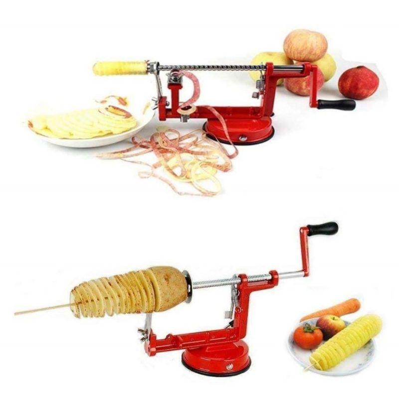 (MURAH) Spiral Potato Slicer FREE BUBBLE / Alat Pemotong Kentang Apel / Pemotong Buah