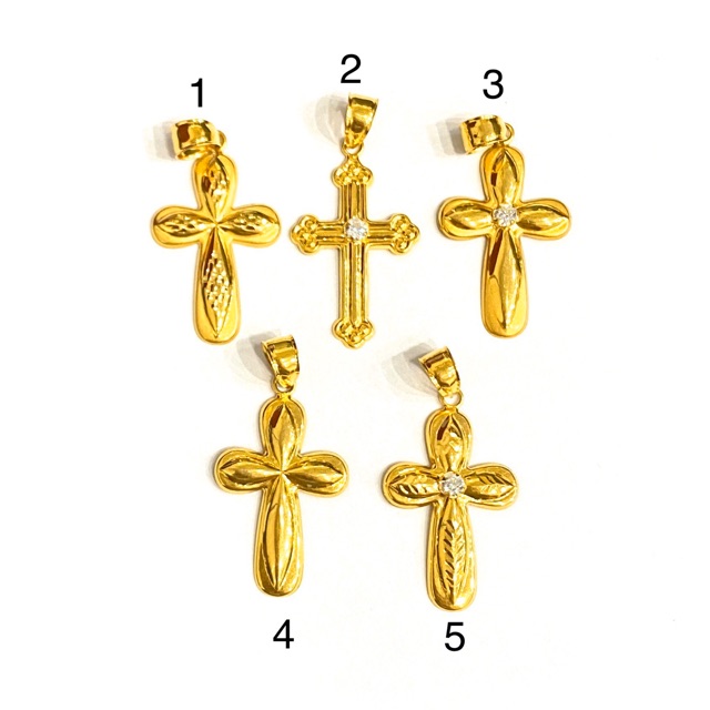 Liontin Salib Variasi Liontin Emas Asli Kadar 700 model bisa pilih