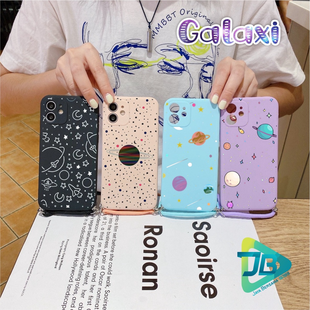 SOFTCASE SILIKON SLINGCASE TALI LANYARD STRAP PHONE MACARON PELINDUNG KAMERA GALAXI OPPO VIVO SAMSUNG XIAOMI REALME IPHONE ALL TYPE JB5340