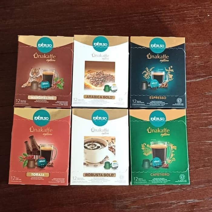 

TERBARU kopi kapsul|Excelso Unakaffe paketan