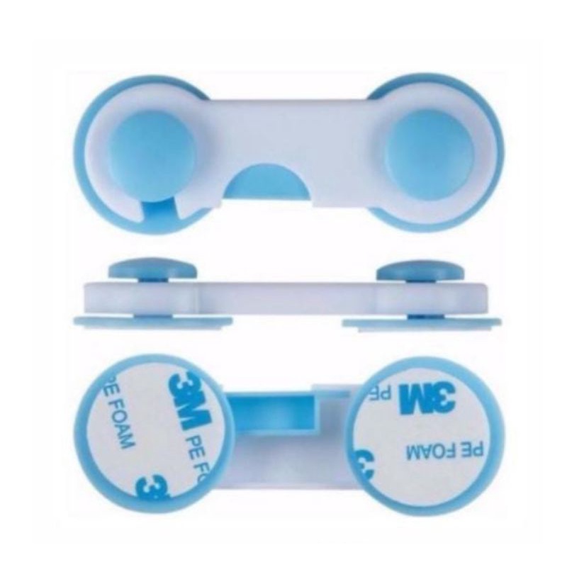 pengaman laci lemari safe lock pengait pintu penahan kulkas pengunci furniture pelindung bayi baby safety lock