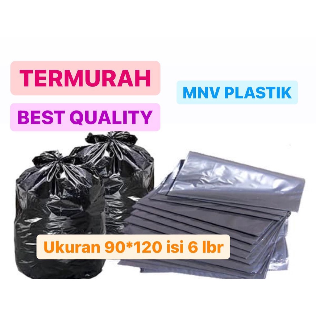 KANTONG PLASTIK SAMPAH TRASH BAG ukuran 90 X 120