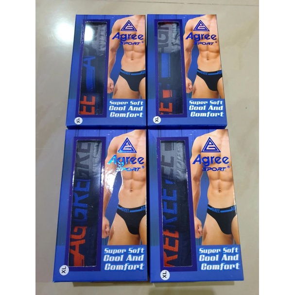 Celana Dalam pria AGREE 2325/. 1box isi 3pcs