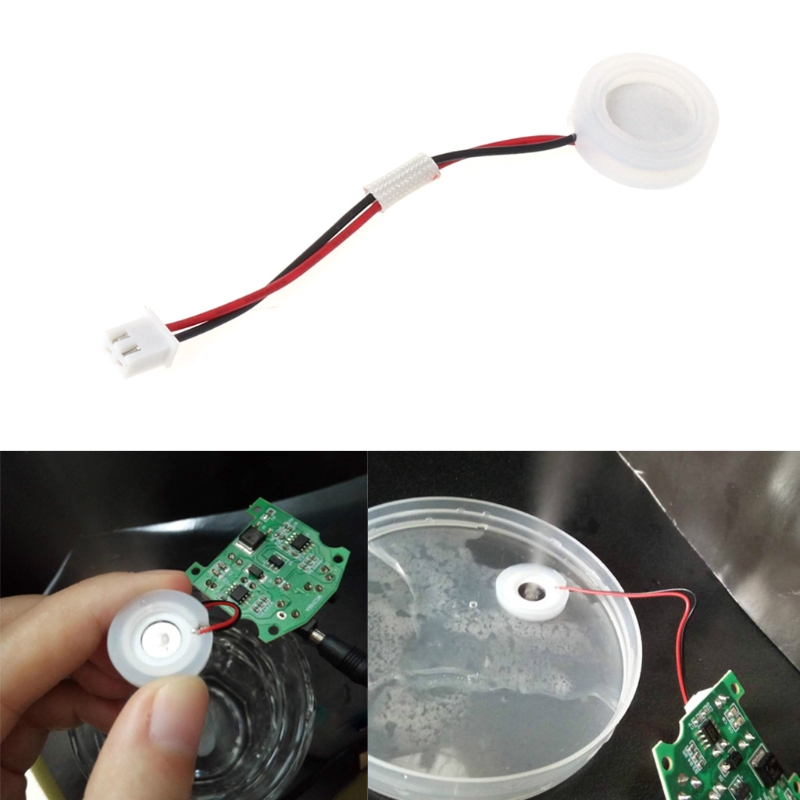 Transducer Pelembab Pembuat Kabut Ultrasonik D16Mm 2.4mhz Bahan Keramik