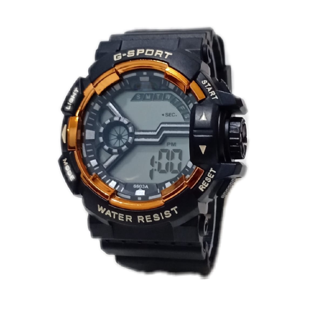 Jam Tangan Pria Sporty Digital S-Sports Strap Rubber SS007