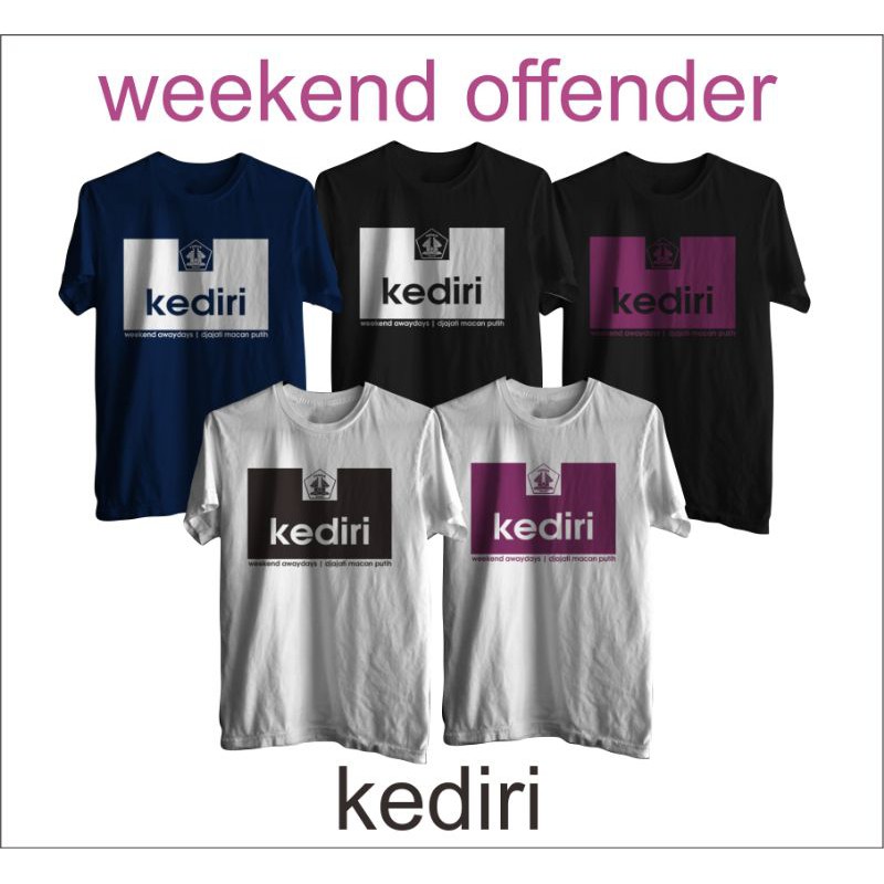 Kaos Weekend Offender KEDIRI macan putih DJAJATI Persik
