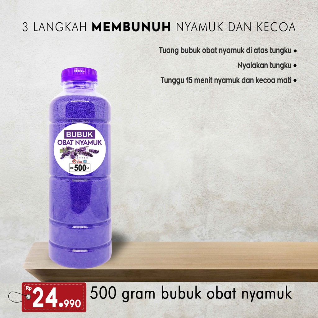 1 BOTOL BUBUK OBAT NYAMUK 500 GR / PASIR AJAIB / BUBUK LAVENDER / PASIR AJAIB / AMPUH BUKTIKAN MURAH