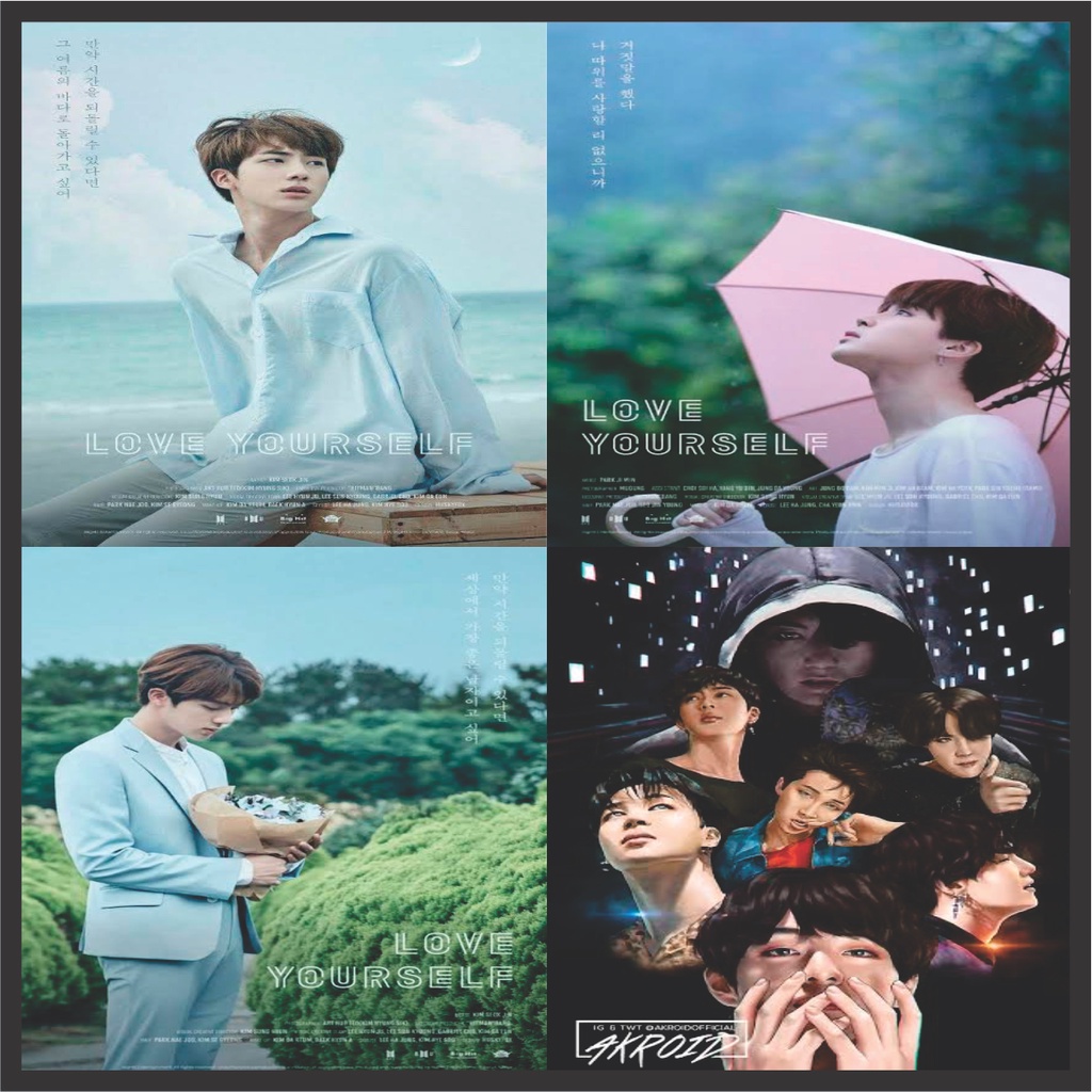 poster wallpaper dinding kpop bts keren artis bts korea terbaru