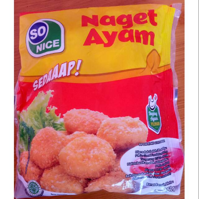 

NUGET AYAM SO NICE 250 GR