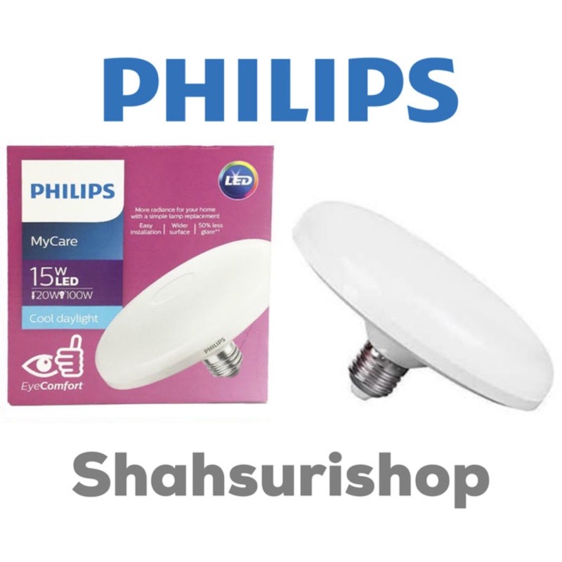 LAMPU PHILIPS LED BULB UFO 15W 15 W WATT E27