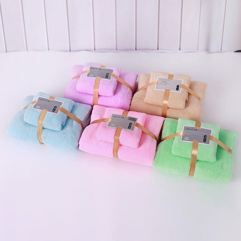 HANDUK SULTAN catton towel bahan lembut 2in1