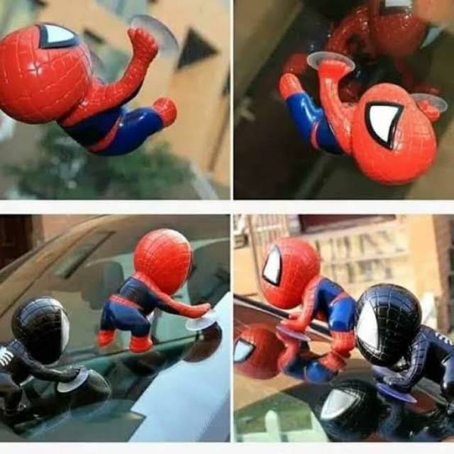  Boneka  Aksesoris Pajangan Tempel  Kaca  Mobil Spiderman 