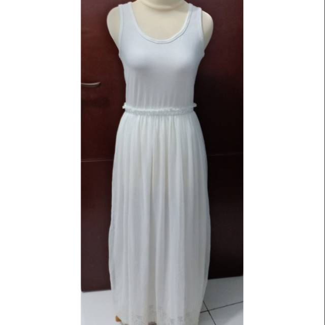 WHITE TILE LONG DRESS