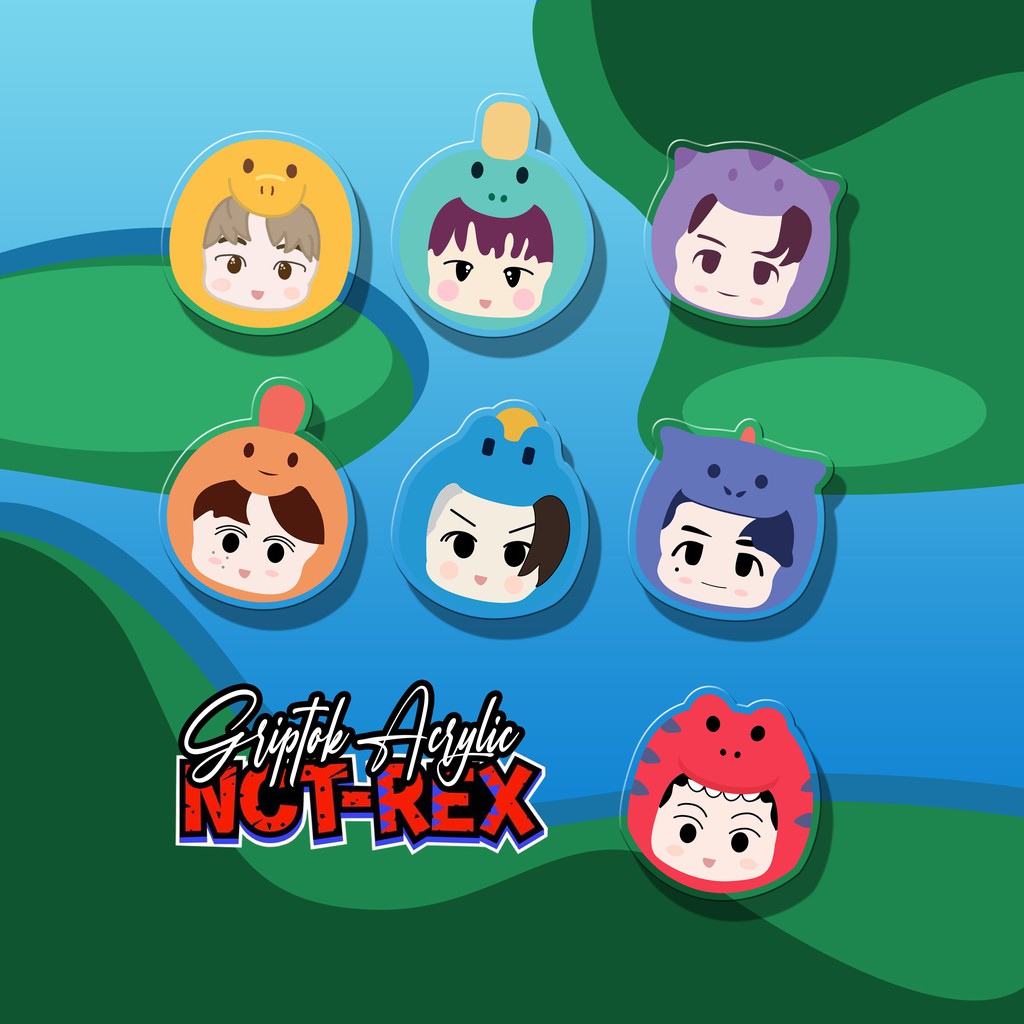 NCT REX DINO ABC GRIPTOK POPSOCKET ACRYLIC