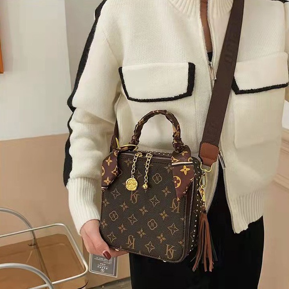 BJ15717 - COFFEE - TAS SLEMPANG TOTEBAG HANDBAG WANITA FASHION IMPORT MODIS ELEGAN TERMURAH TERLARIS TERBARU BAGSTORE JAKARTA TAS BATAM EL5717 BQ3504 LT2137 GT2010