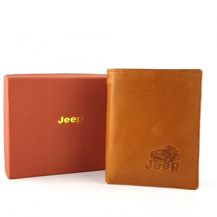 DOMPET KULIT ASLI BRANDED JEEP G-JG TAN import murah