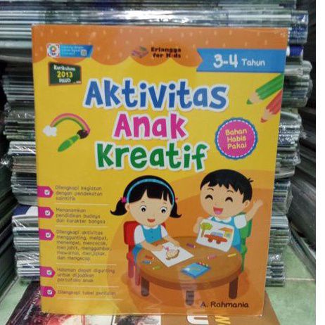 Buku Aktivitas Anak Kreatif Usia  3-4 Tahun Erlangga for Kids