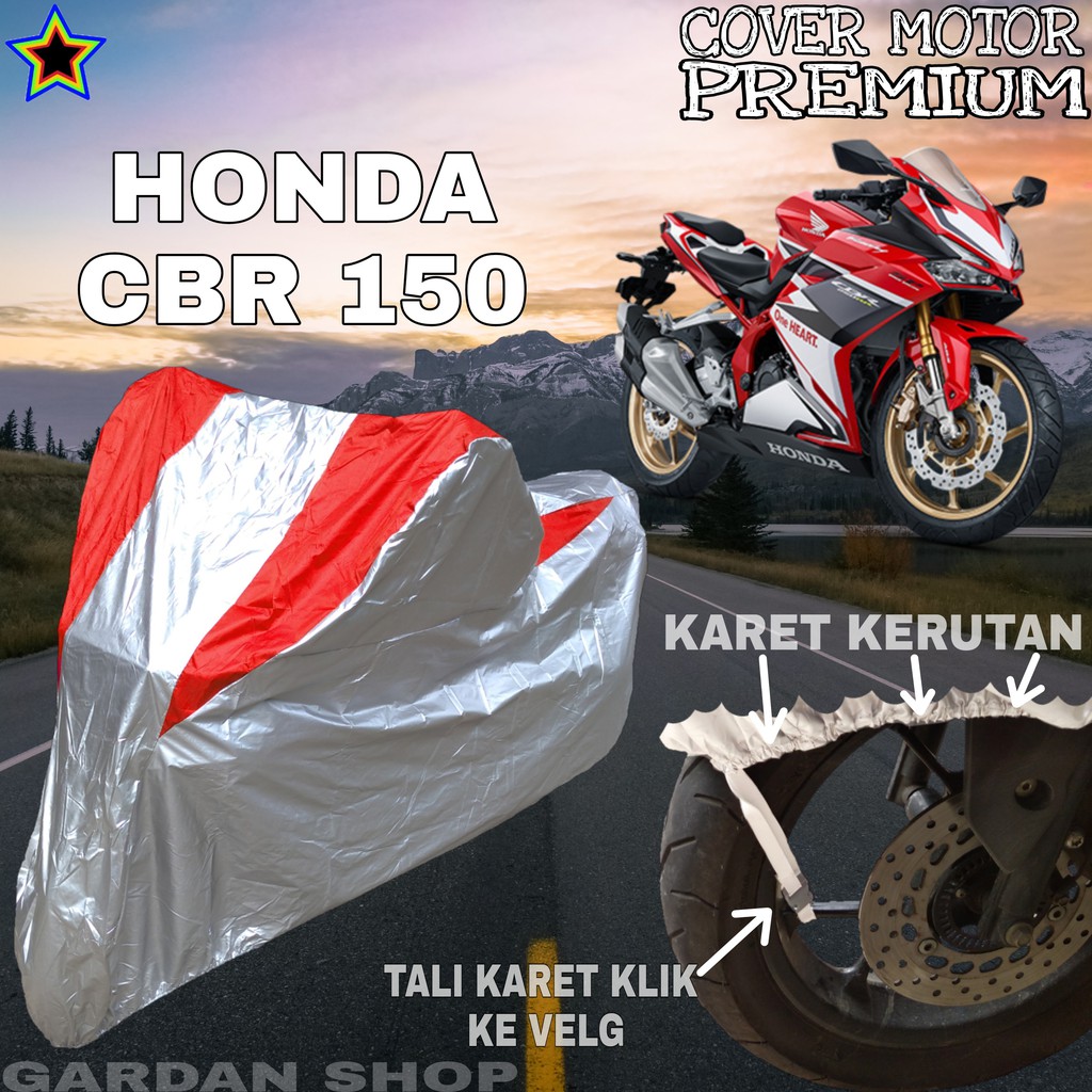 Sarung Mobil HONDA CBR 150 Silver MERAH Body Cover Penutup Motor Honda Cbr 150 PREMIUM