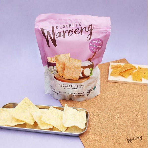 

Kroepoek Waroeng Cassava Chips NO MSG 300gr