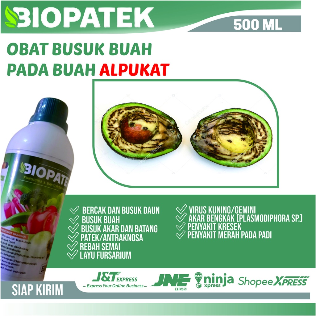 BIOPATEK 500ml Fungisida & Bakterisida Hayati Pupuk Obat Semprot Cair Hama Patek ALPUKAT, Bercak Bus
