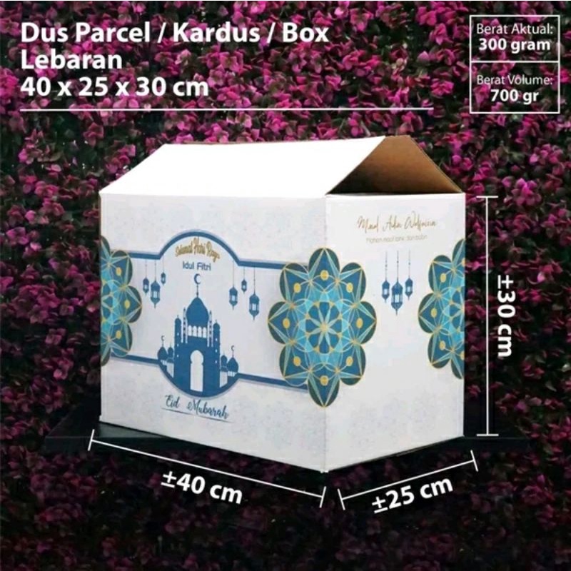 

Box Parcel / Kardus Hampers Sembako tebal lebaran / Idul Fitri 40 x 25 x 30 1 pak 12 pcs