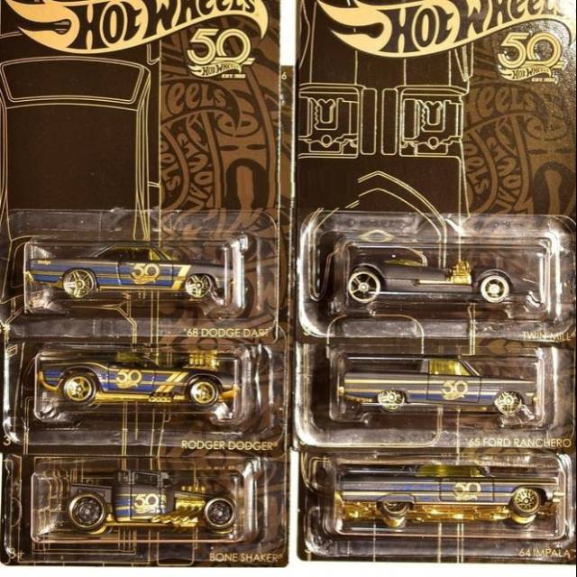 Jual HotWheels black gold special 50th 