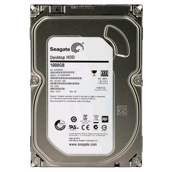 Hardisk PC SEAGATE 1Tb 3.5 HDD GARANSI 1TAHUN