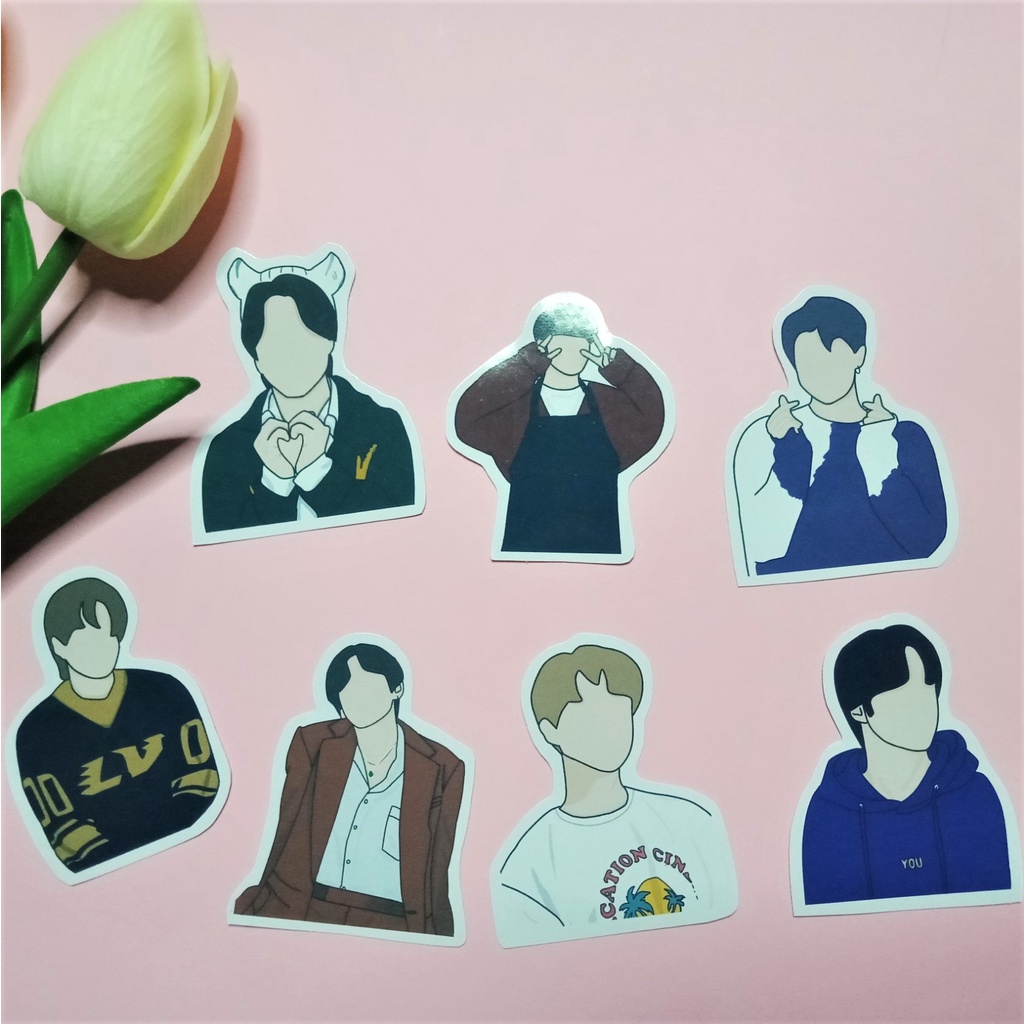 

COD BTS KPOP Vinyl Sticker Laptop Handphone Jurnal